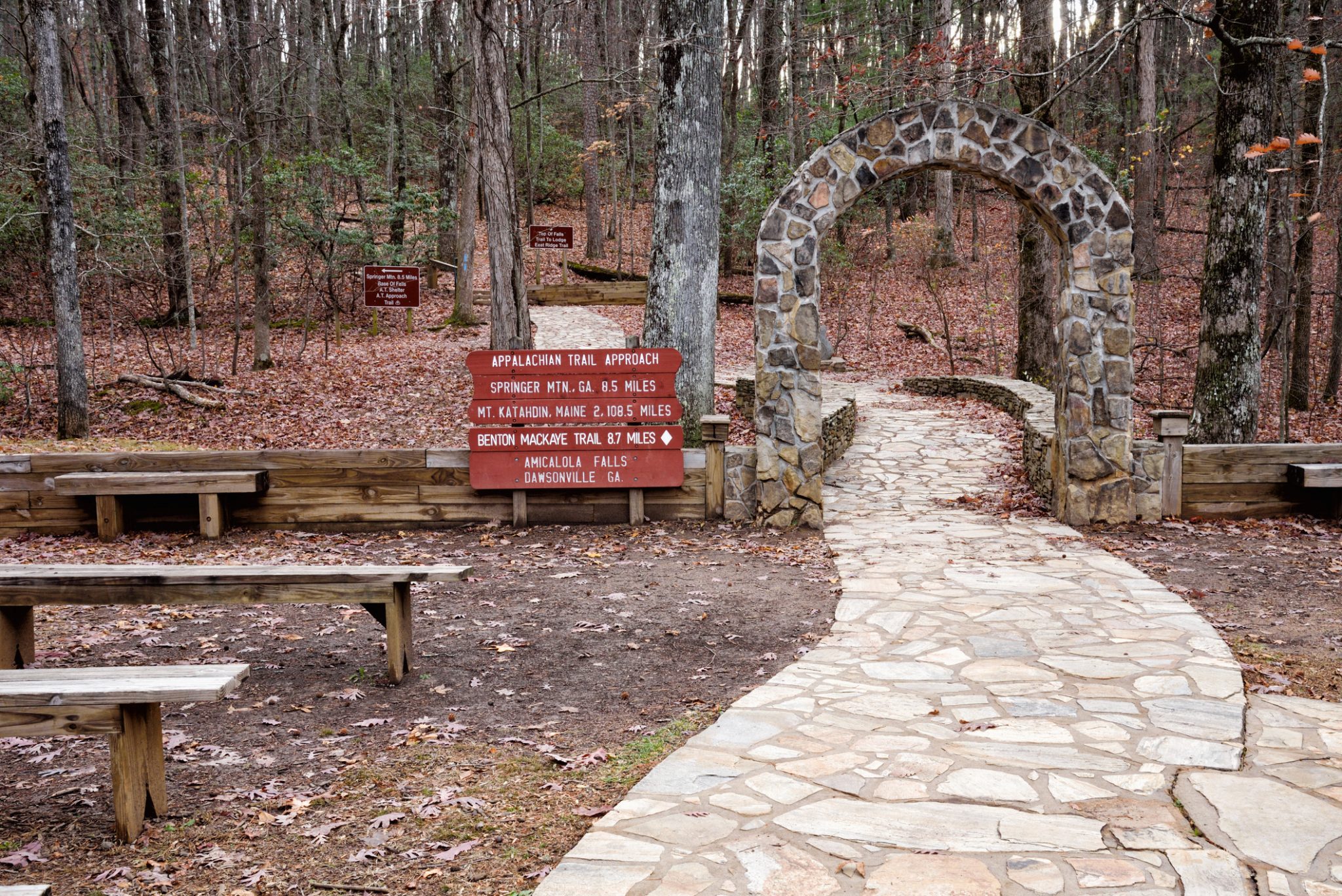 Appalachian Trail Approach at Amicalola Falls State Park Dawsonville