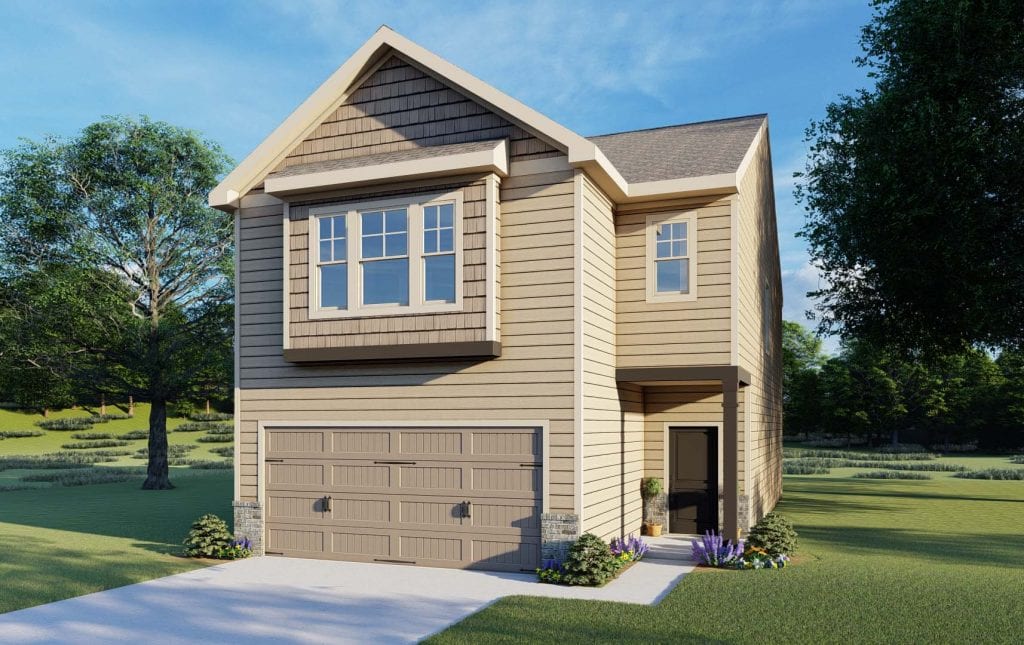 Davenport Floorplan | Beds: 3 | Baths: 2.5 Stories: 2  | Sqft: 1900