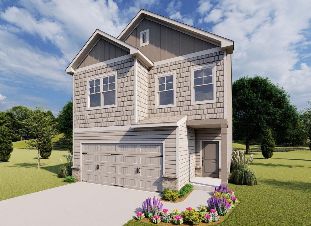 Joshua Floorplan | Beds: 3 | Baths: 2.5 Stories: 2  | Sqft: 2000