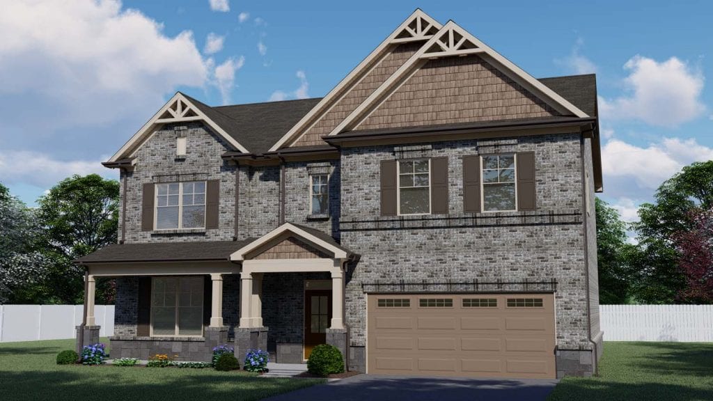 Bristol Floorplan | Beds: 4 - 5 | Baths: 2.5 - 3 Stories: 2  | Sqft: 2897-2936