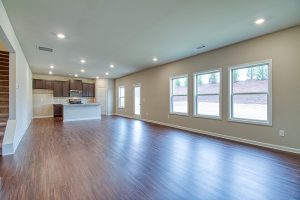 living room and kitchen