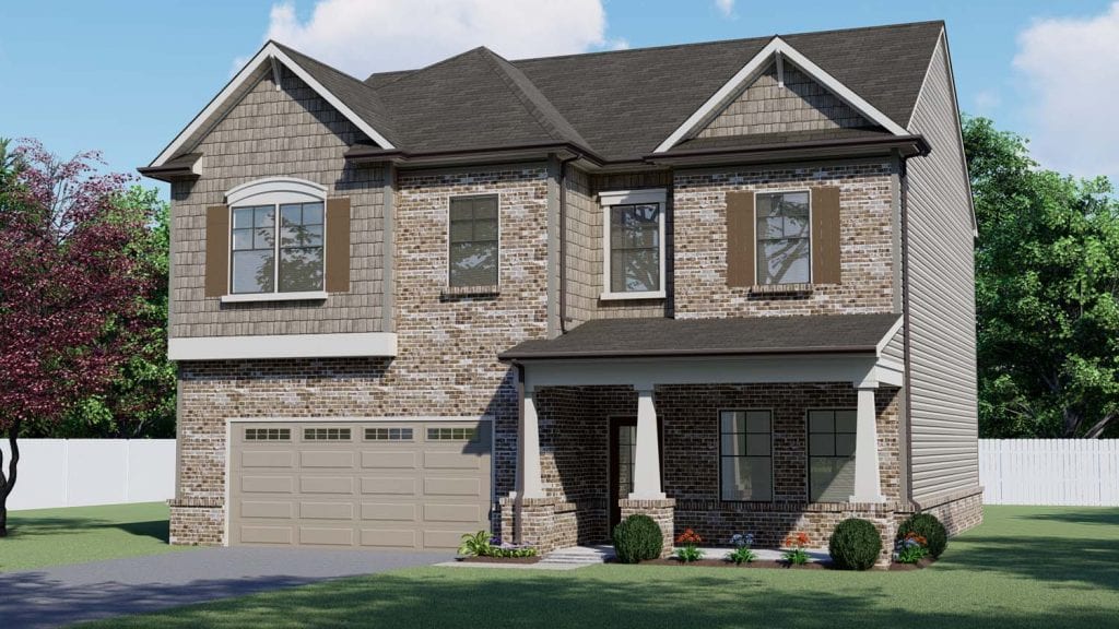 Winsford Floorplan | Beds: 4 | Baths: 2.5 - 3.5 Stories: 2  | Sqft: 2523-2549