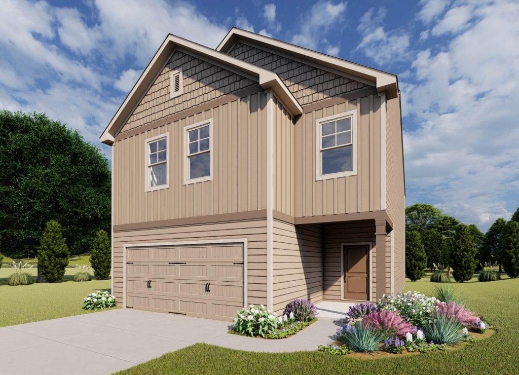 Pembrooke Floorplan | Beds: 4 | Baths: 2.5 - 3.5 Stories: 2  | Sqft: 2250