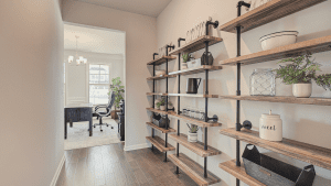 chafin communities industrial shelving in pantry