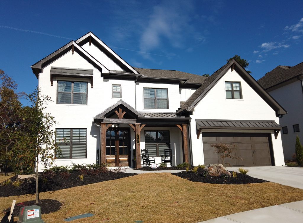 painted brick home by chafin communities