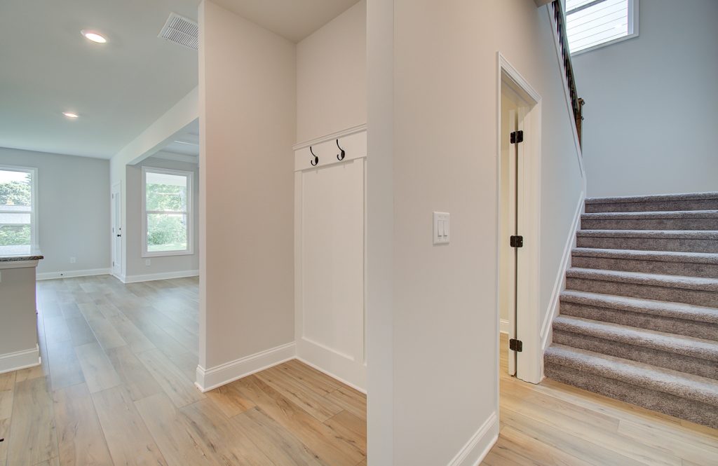 mudroom of new home