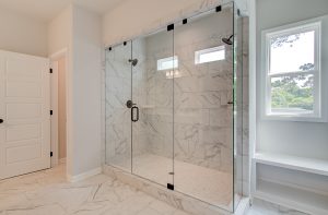 seven foot glass enclosed shower