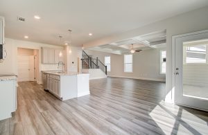 kitchen and breakfast area