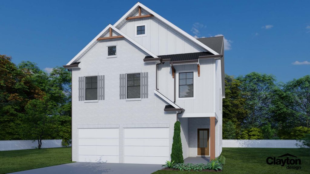 Hemlock II Plan Front Elevaiton by Chafin Communities preserve at brookmont