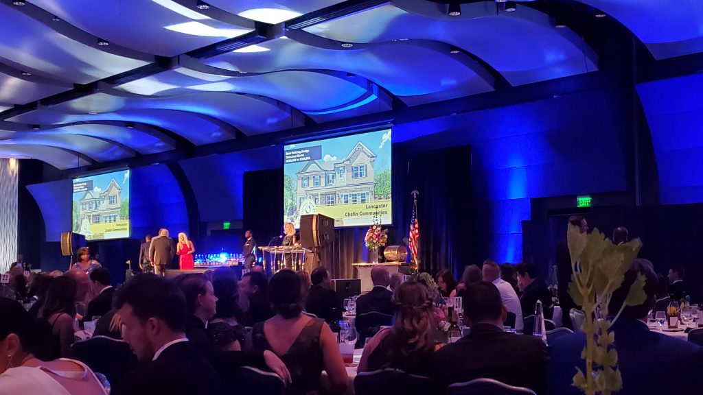 tv screens on the stage