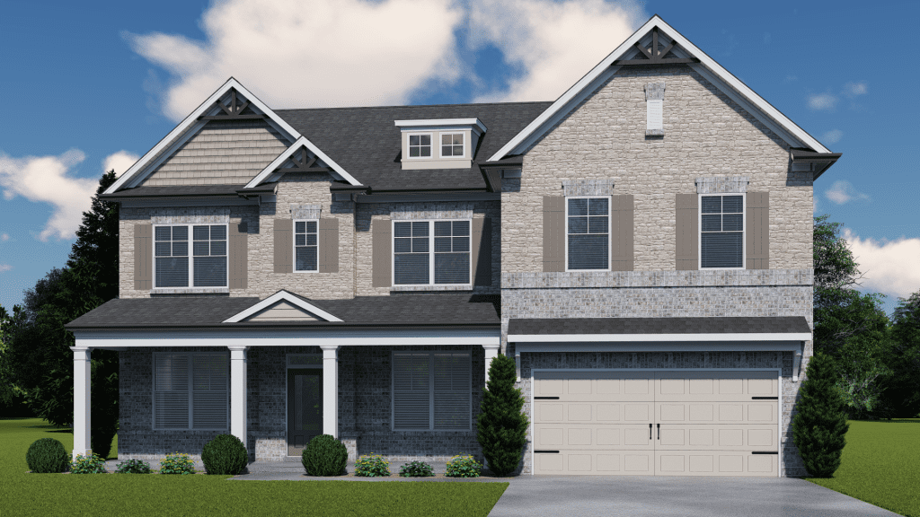 Brookmont Floorplan | Beds: 5 | Baths: 4 Stories: 2  | Sqft: 3530-3759