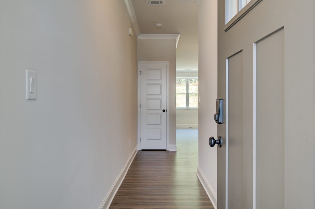 entrance to foyer on new construction home