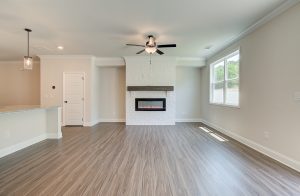 kitchen fireplace with double niche