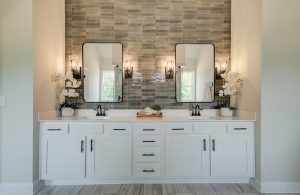 double vanity in primary bathroom