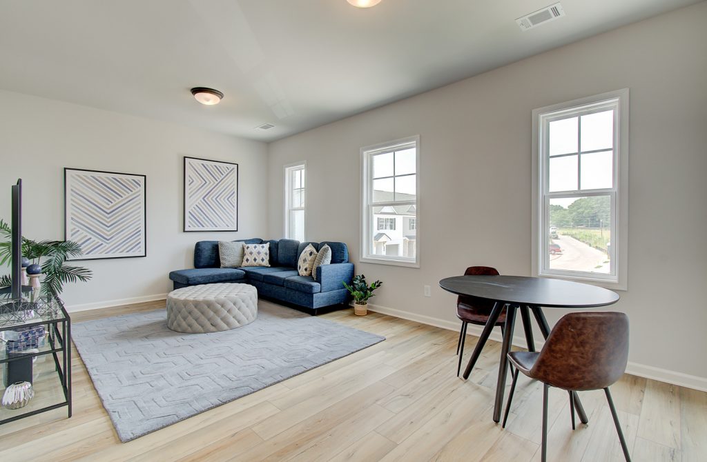 loft area with lots of natural light in room