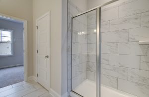 glass enclosed shower