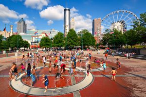 Centennial Olympic Park fountains