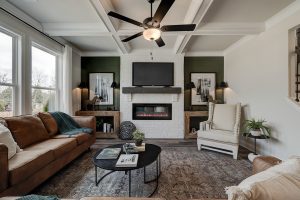 living room of model home chafin communities