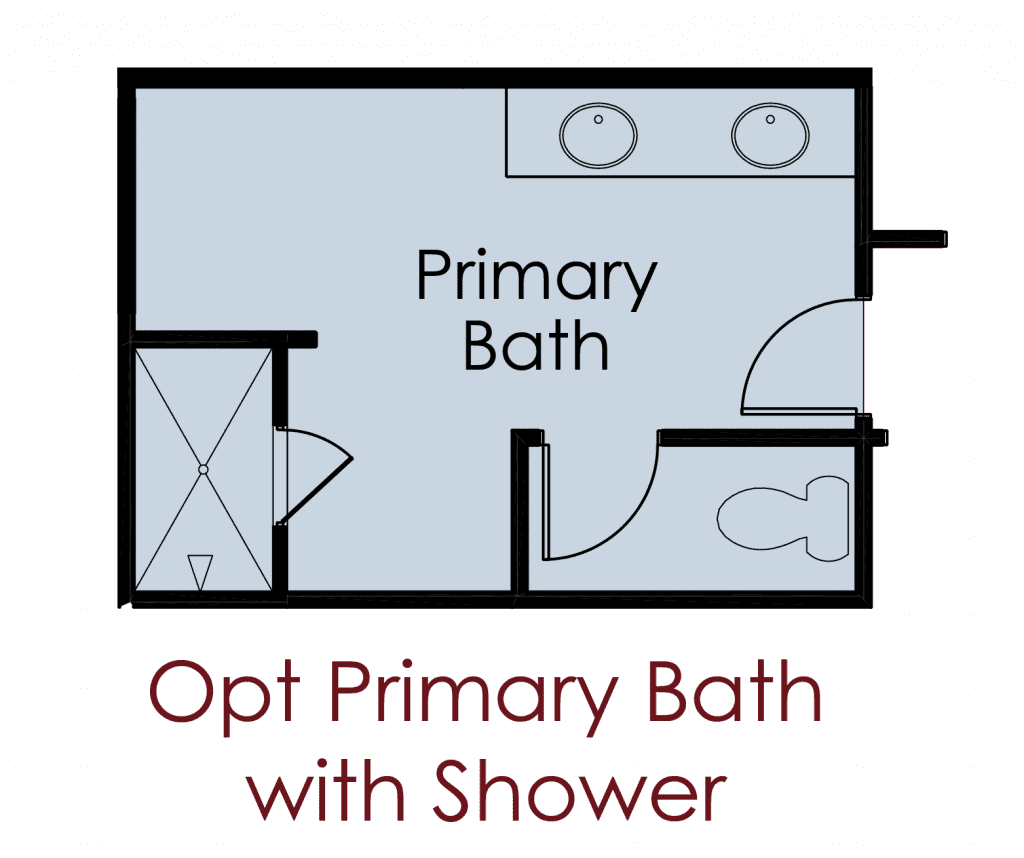 primary bathroom with shower