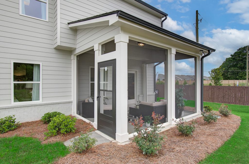 Stanford Model - Chafin Communities - Covered Rear Porch screened in patio