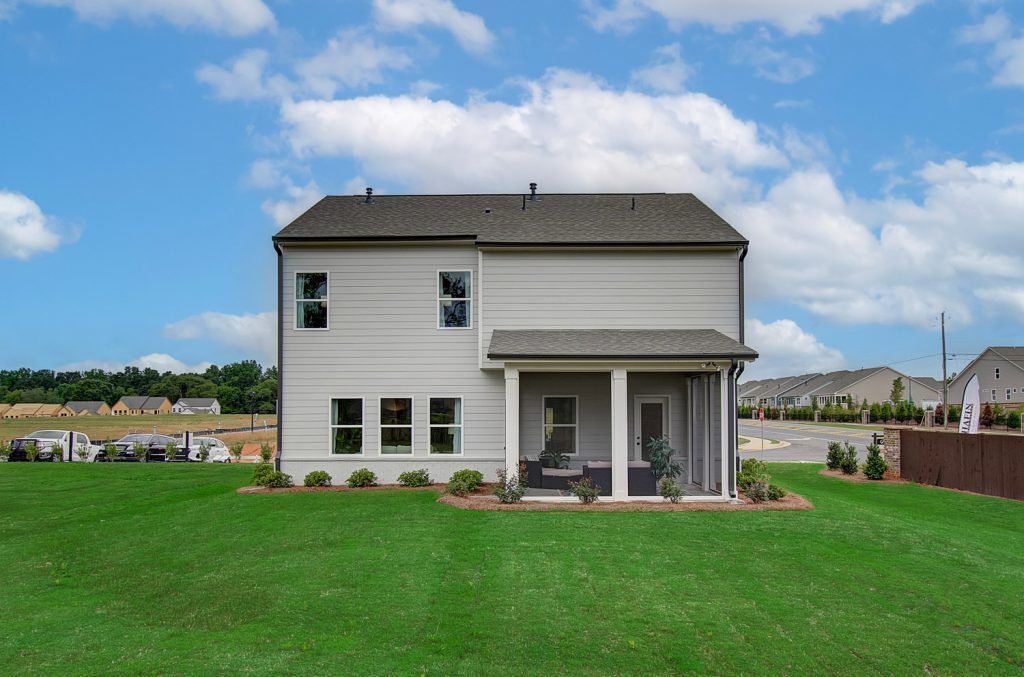 Stanford Model - Chafin Communities - Exterior Rear with screened patio