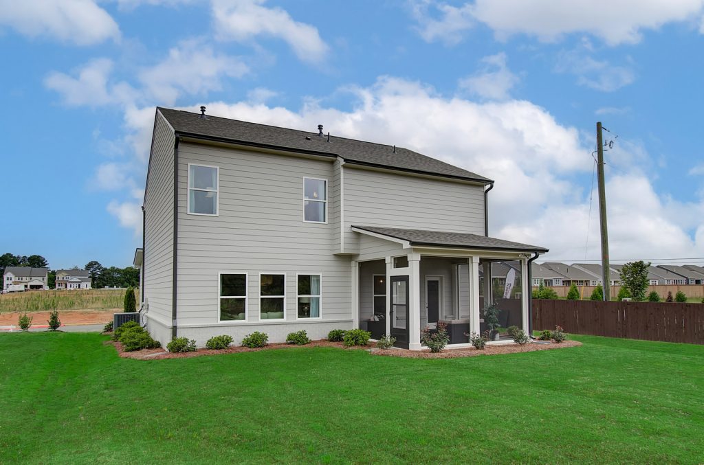 Stanford Model - Chafin Communities - Exterior Rear with screened patio