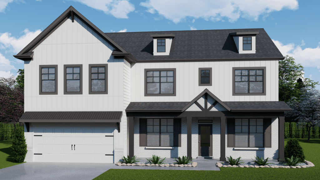 Rosewood Floorplan | Beds: 5 | Baths: 3 - 4 Stories: 2  | Sqft: 3314-3393