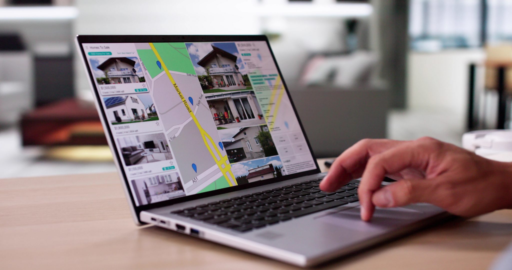 Online Real Estate Location Search. 