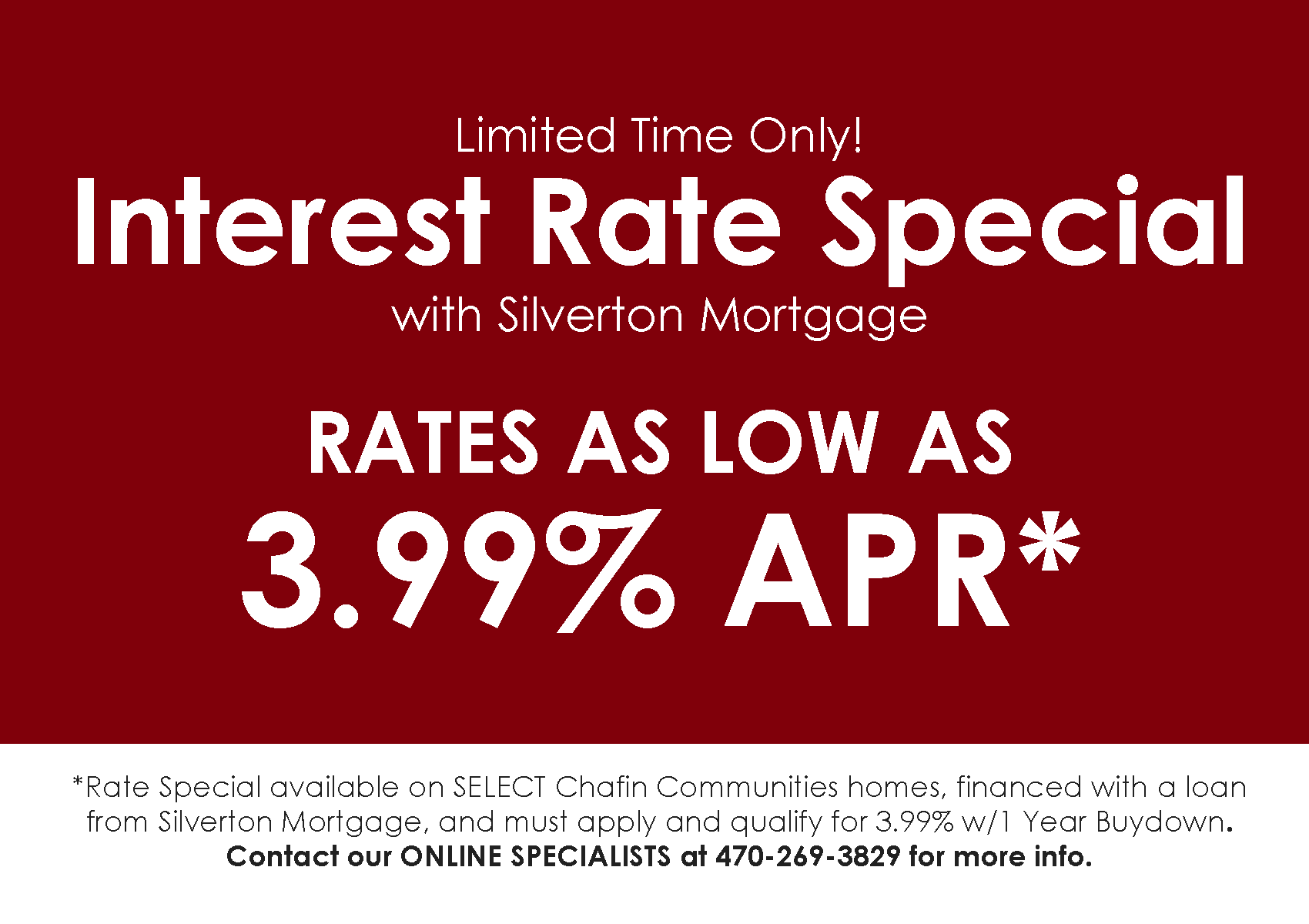 Silverton - Rate Special 3.99 Web Pop Up